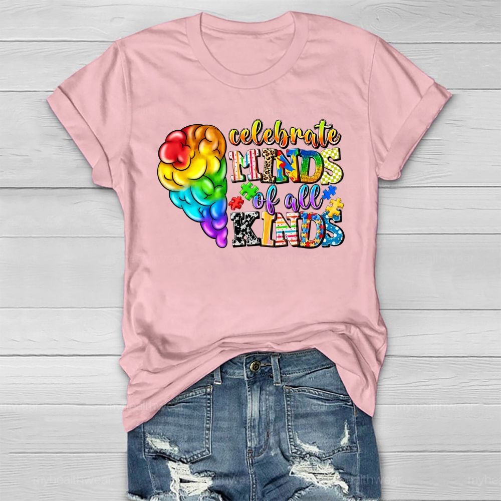 Celebrate Minds Of All Kinds Healthwear T-shirt