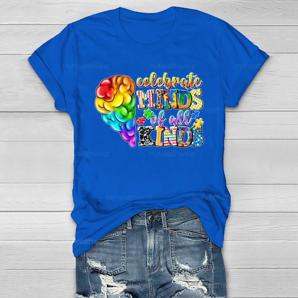 Celebrate Minds Of All Kinds Healthwear T-shirt