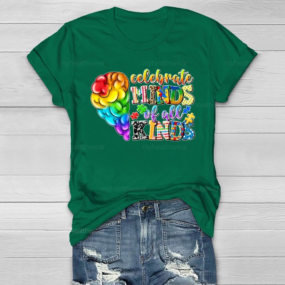 Celebrate Minds Of All Kinds Healthwear T-shirt
