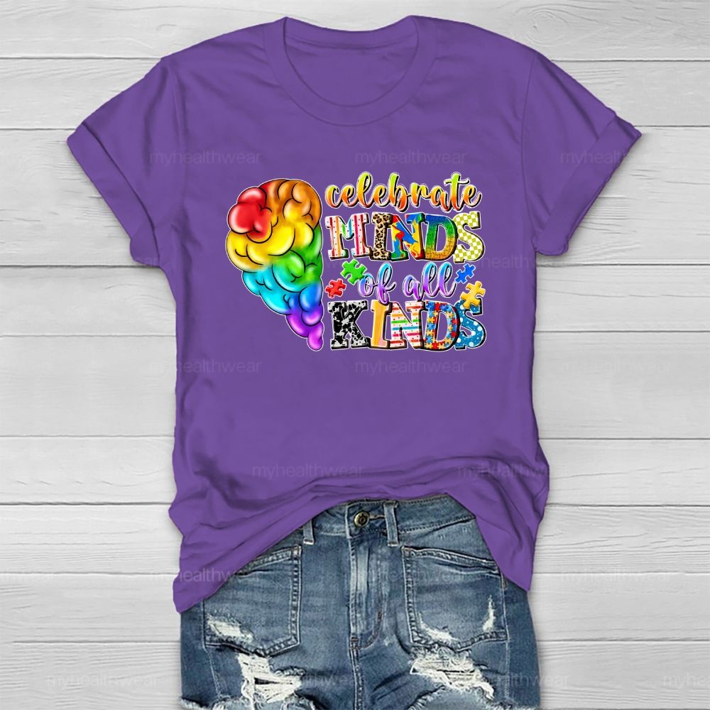 Celebrate Minds Of All Kinds Healthwear T-shirt