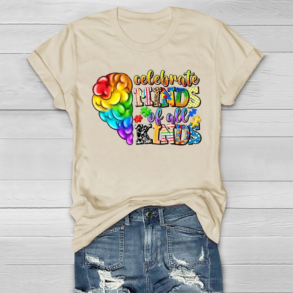 Celebrate Minds Of All Kinds Healthwear T-shirt