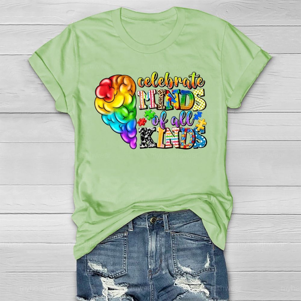 Celebrate Minds Of All Kinds Healthwear T-shirt