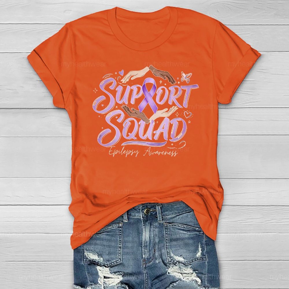 Support Squad Epilepsy Awareness Healthwear T-shirt