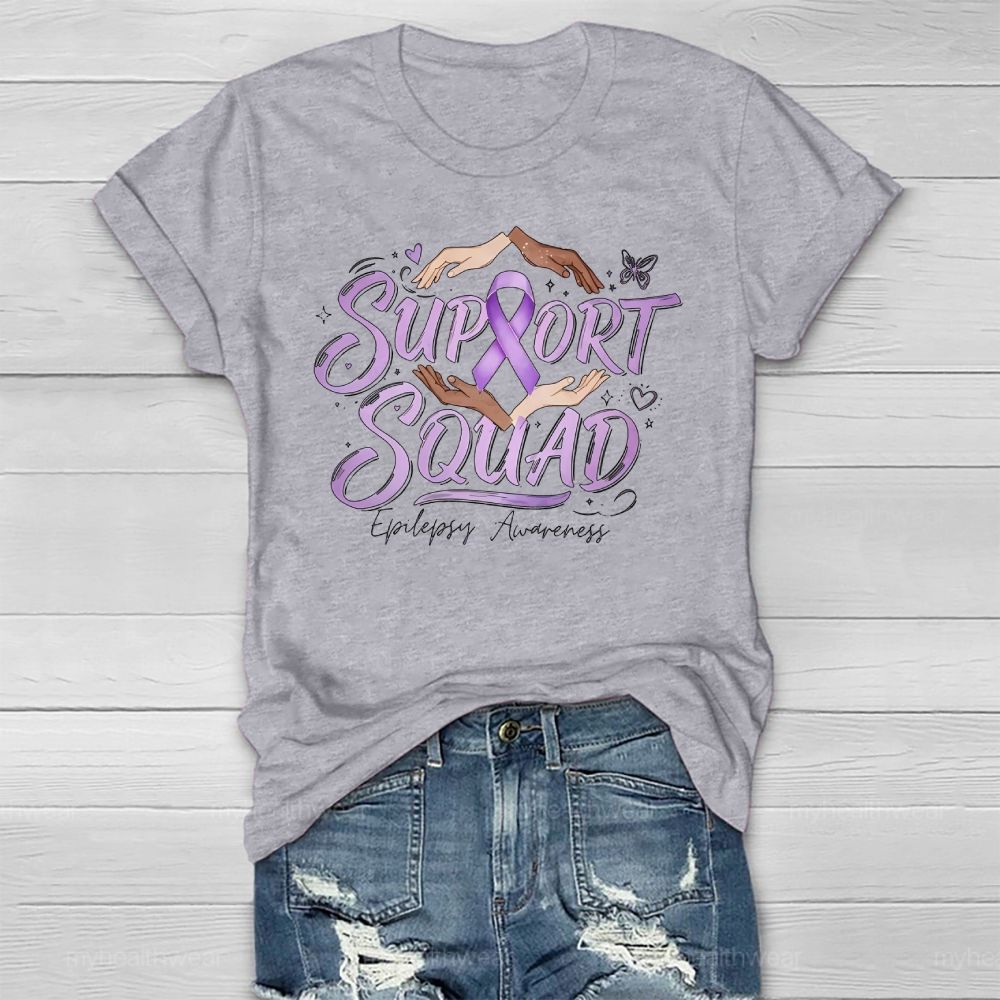 Support Squad Epilepsy Awareness Healthwear T-shirt