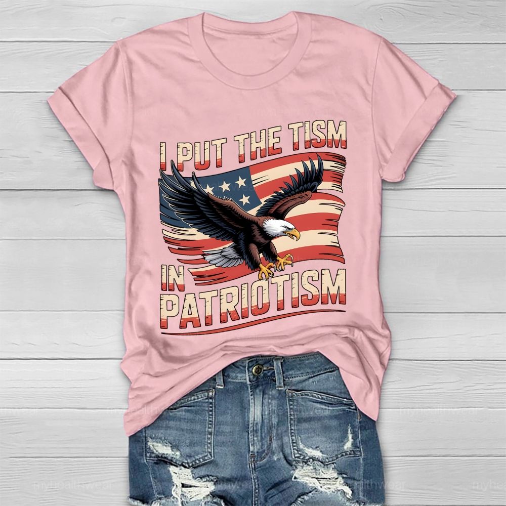 I Put The Tism In Patriotism Healthwear T-shirt