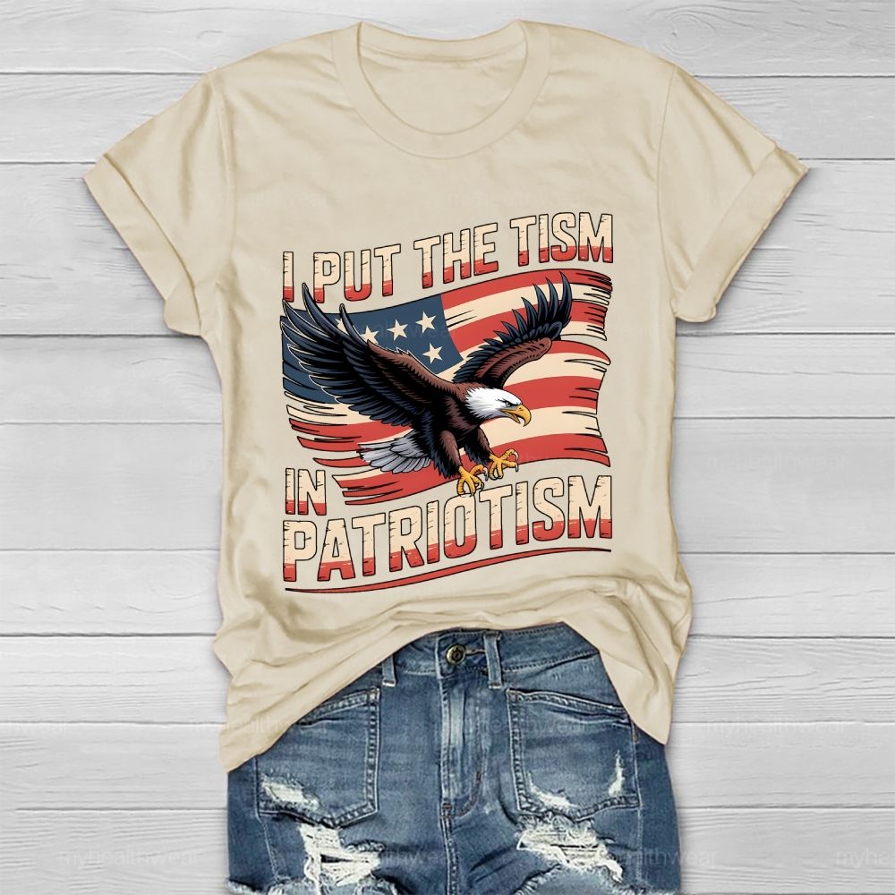 I Put The Tism In Patriotism Healthwear T-shirt
