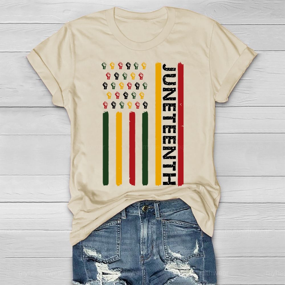 Juneteenth Flag Healthwear T-shirt