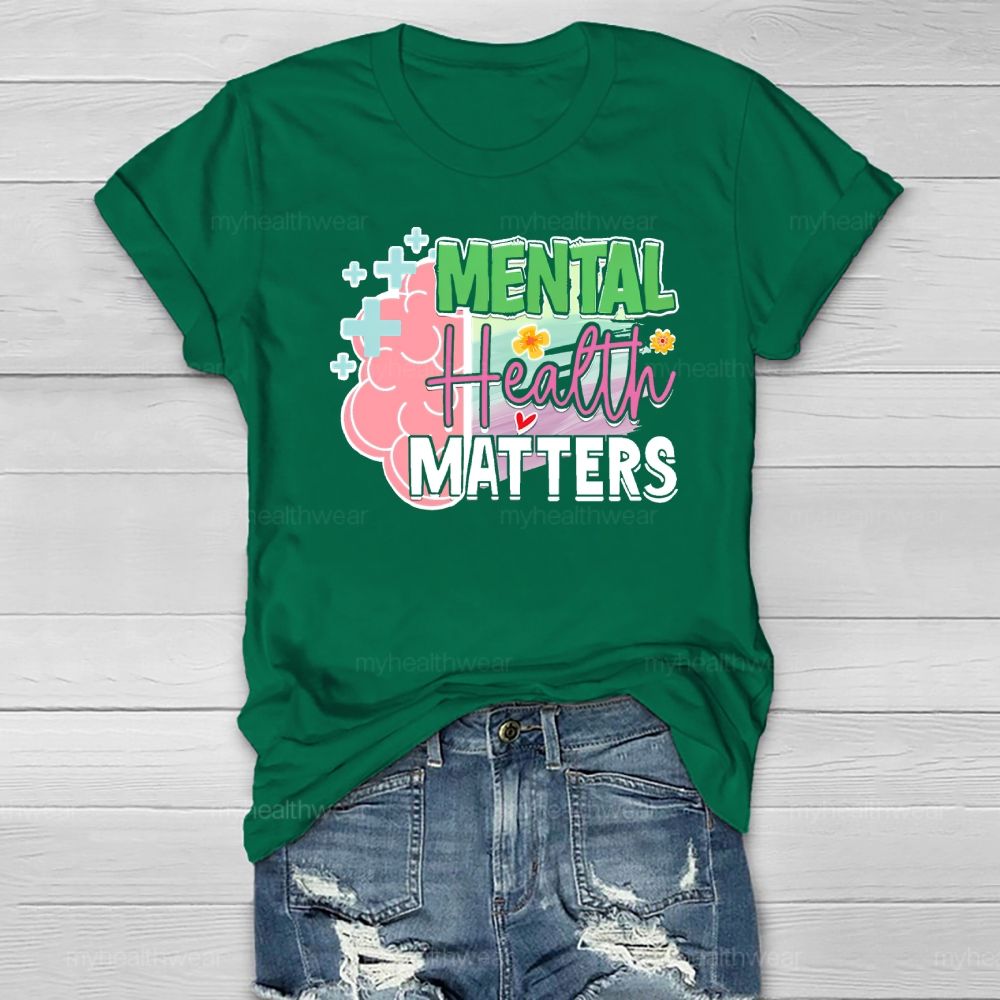 Mental Health Matters Brain Healthwear T-shirt
