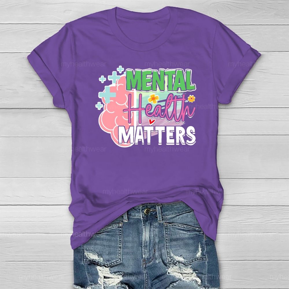 Mental Health Matters Brain Healthwear T-shirt