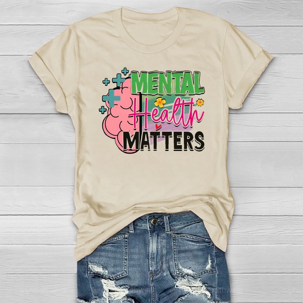 Mental Health Matters Brain Healthwear T-shirt