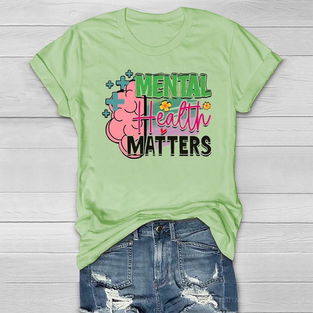 Mental Health Matters Brain Healthwear T-shirt
