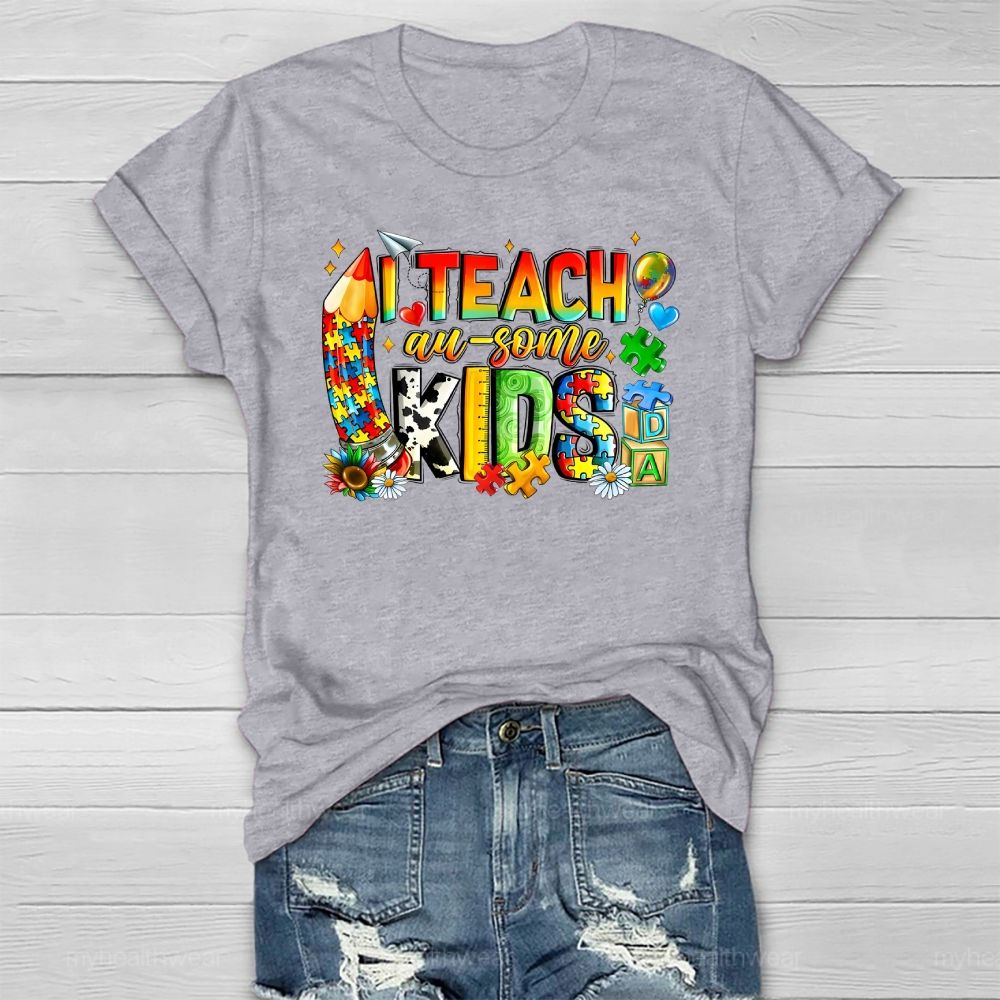 I Teach Awesome Kids Healthwear T-shirt