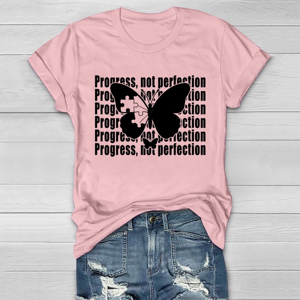 Progress Not Perfection Healthwear T-shirt