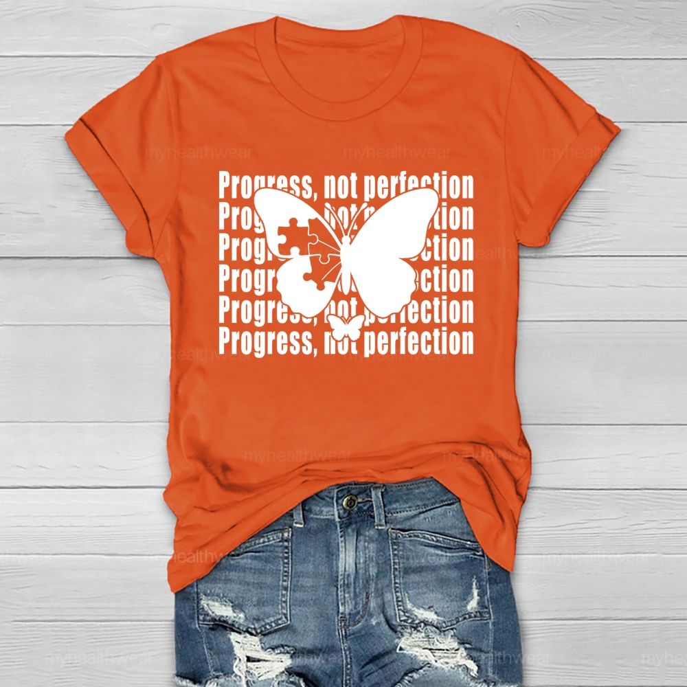 Progress Not Perfection Healthwear T-shirt