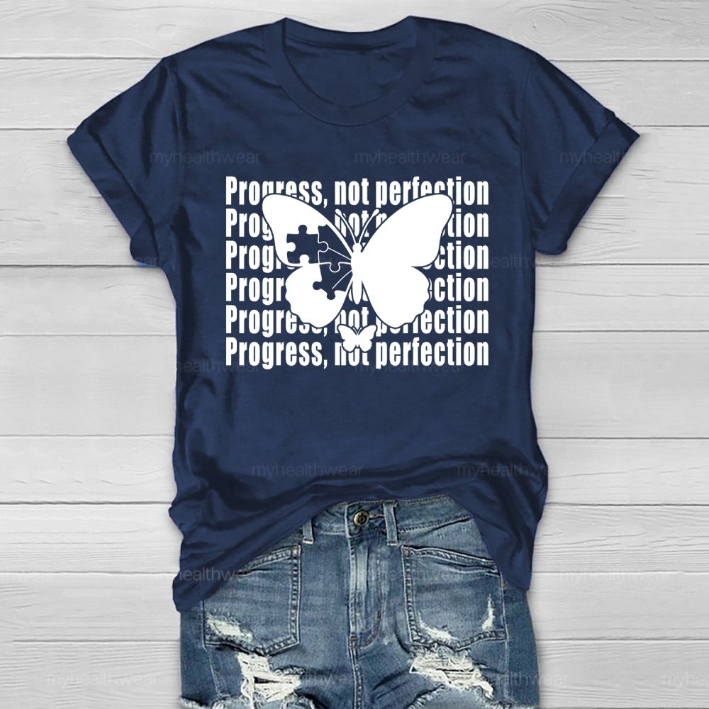 Progress Not Perfection Healthwear T-shirt