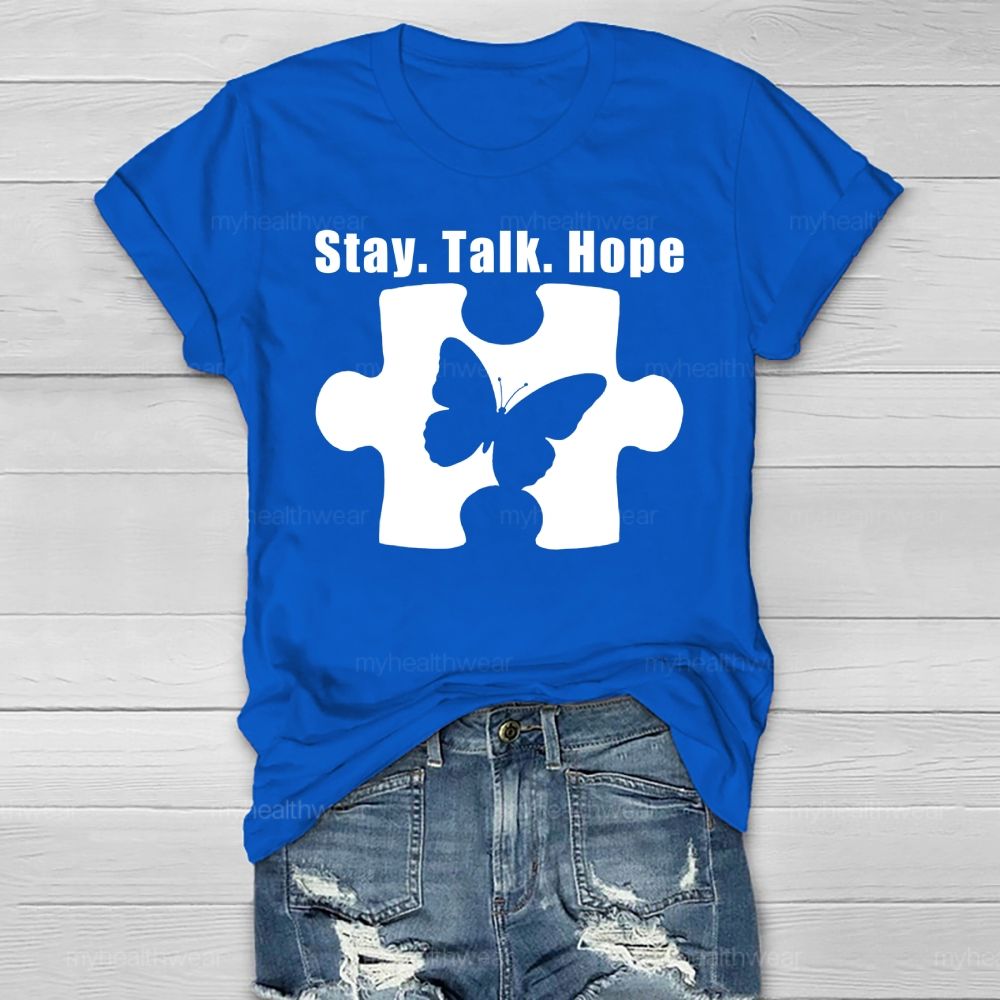 Stay Talk Hope Healthwear T-shirt