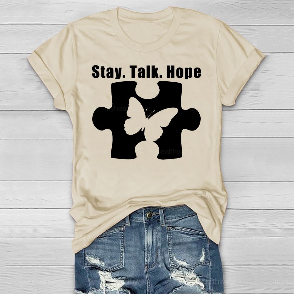 Stay Talk Hope Healthwear T-shirt