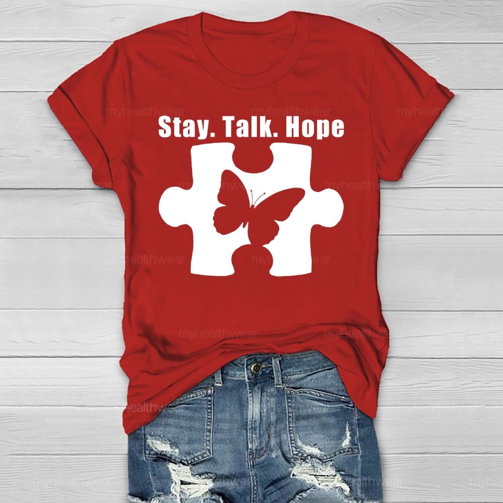 Stay Talk Hope Healthwear T-shirt