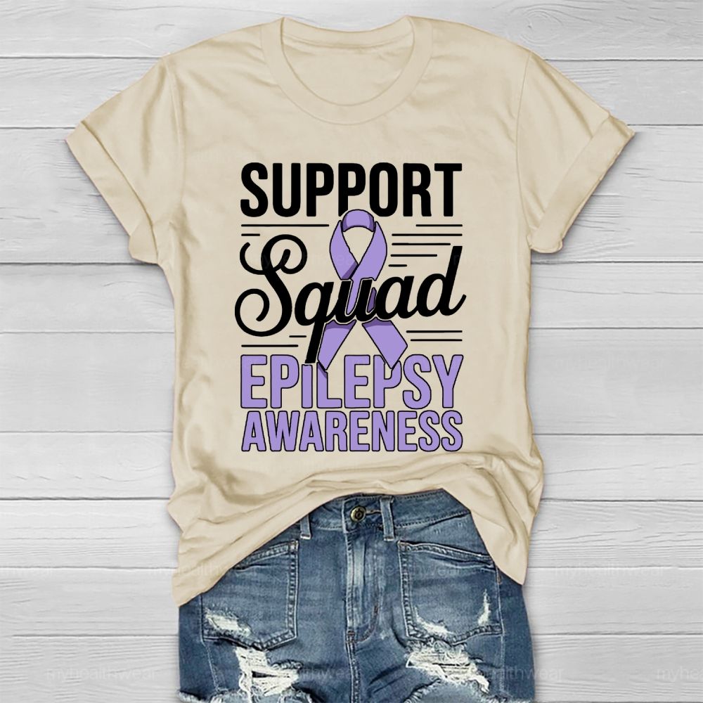 Support Squad Epilepsy Awareness Healthwear T-shirt