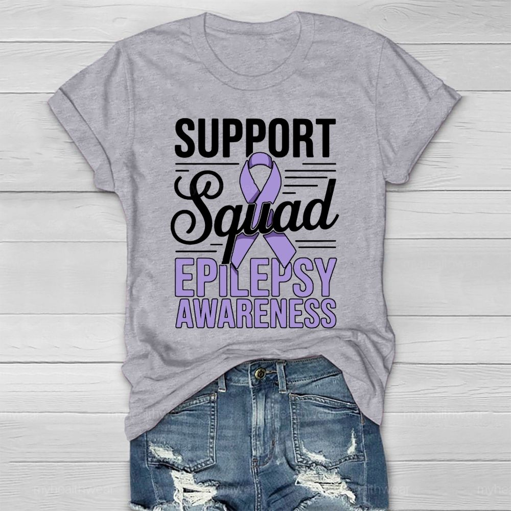 Support Squad Epilepsy Awareness Healthwear T-shirt