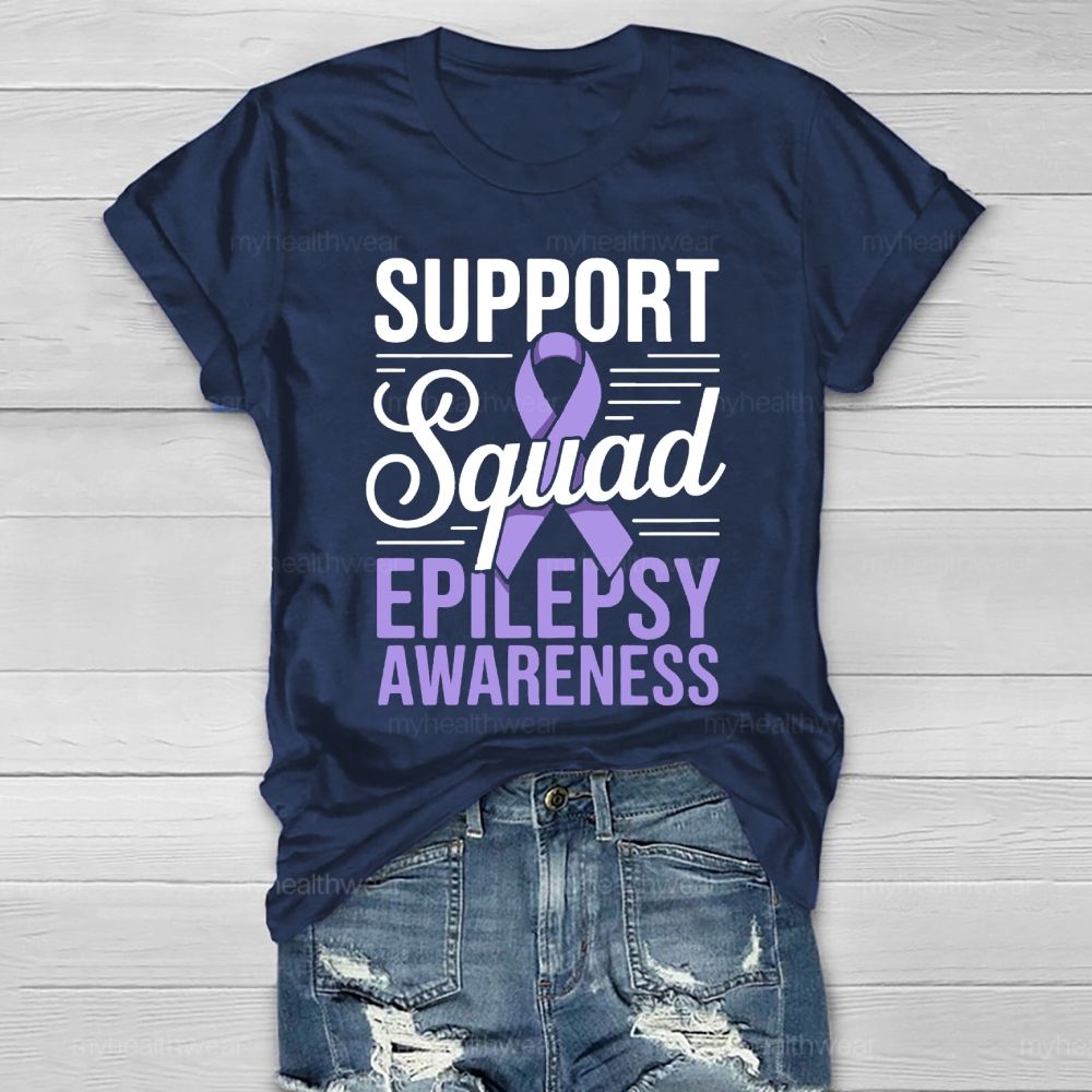 Support Squad Epilepsy Awareness Healthwear T-shirt