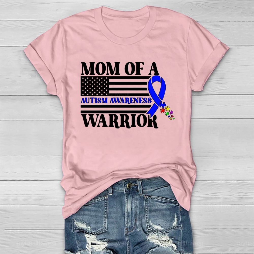Personalized Mother Of A Warrior Autism Awareness Healthwear T-shirt