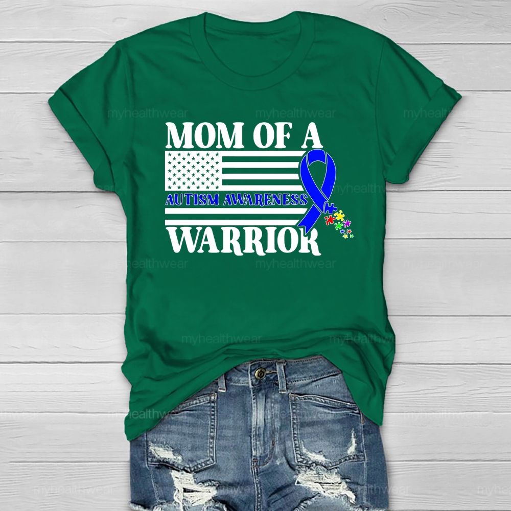 Personalized Mother Of A Warrior Autism Awareness Healthwear T-shirt