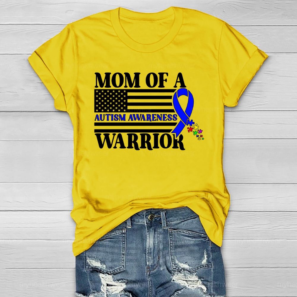 Personalized Mother Of A Warrior Autism Awareness Healthwear T-shirt