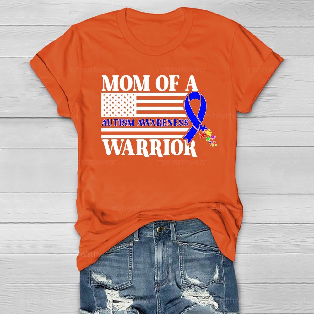 Personalized Mother Of A Warrior Autism Awareness Healthwear T-shirt
