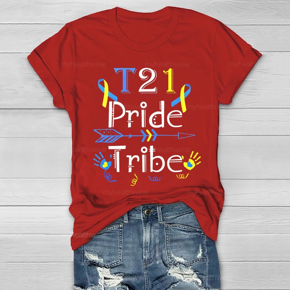 Down Syndrome Awareness T21 Pride Tribe Healthwear T-shirt