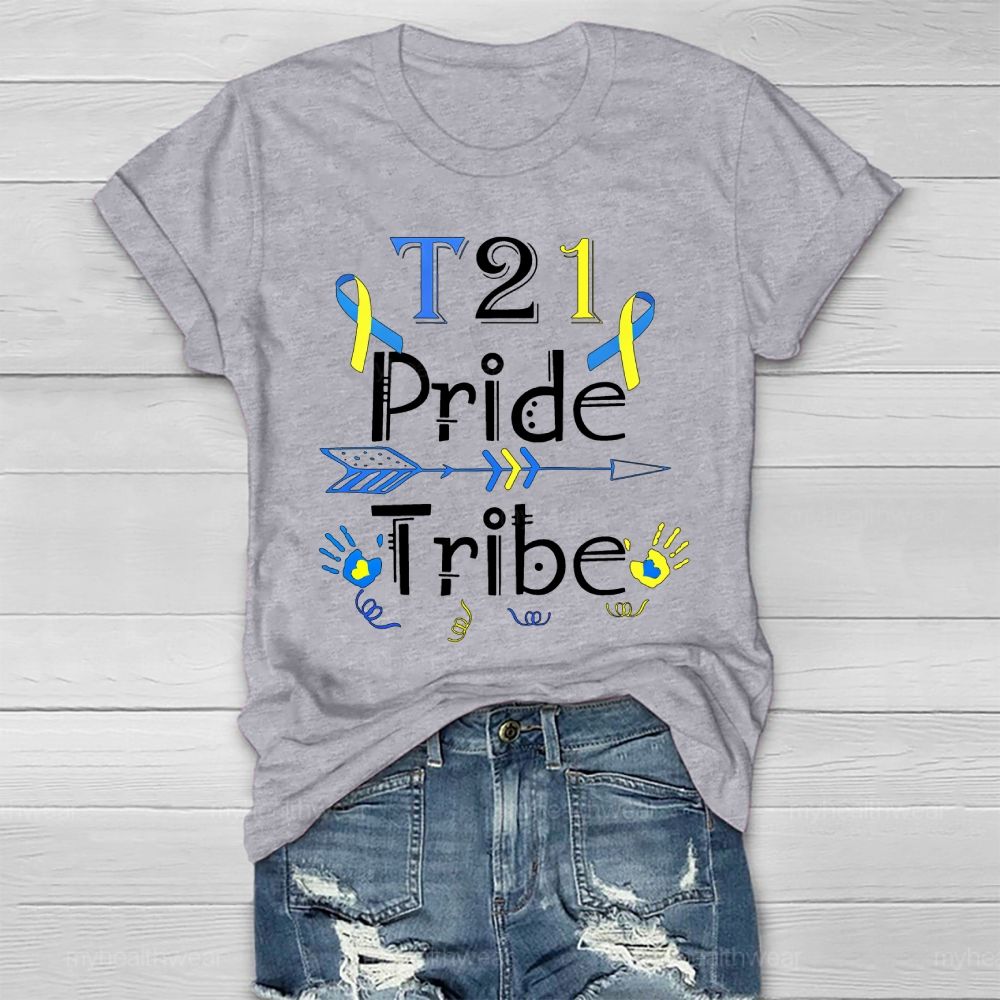 Down Syndrome Awareness T21 Pride Tribe Healthwear T-shirt