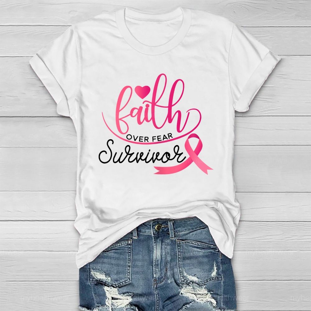Faith Over Fear Survivor Healthwear T-shirt