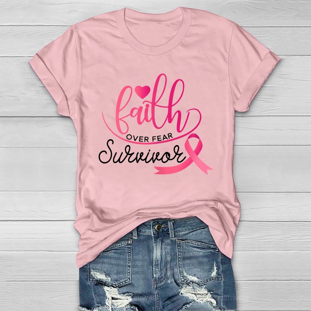 Faith Over Fear Survivor Healthwear T-shirt