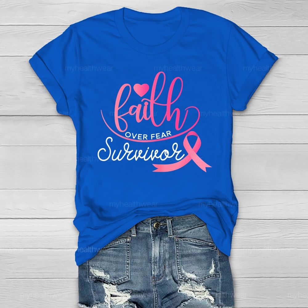 Faith Over Fear Survivor Healthwear T-shirt