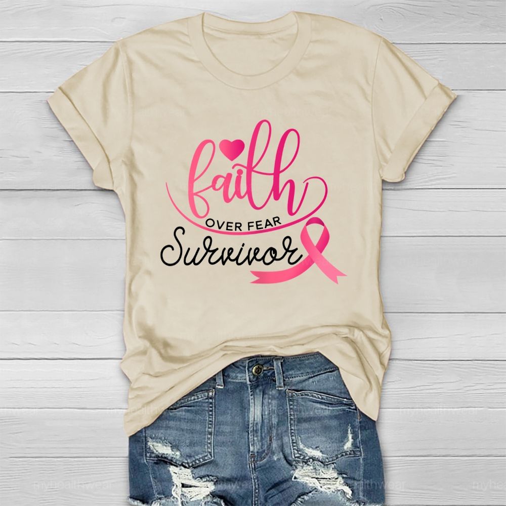 Faith Over Fear Survivor Healthwear T-shirt
