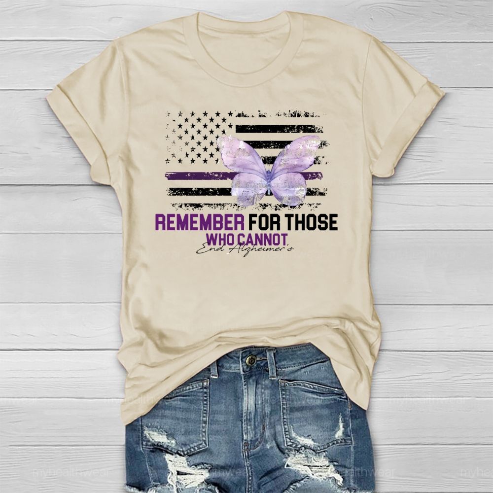 Remember For Those Who Cannot Alzheimer's Awareness Healthwear T-shirt