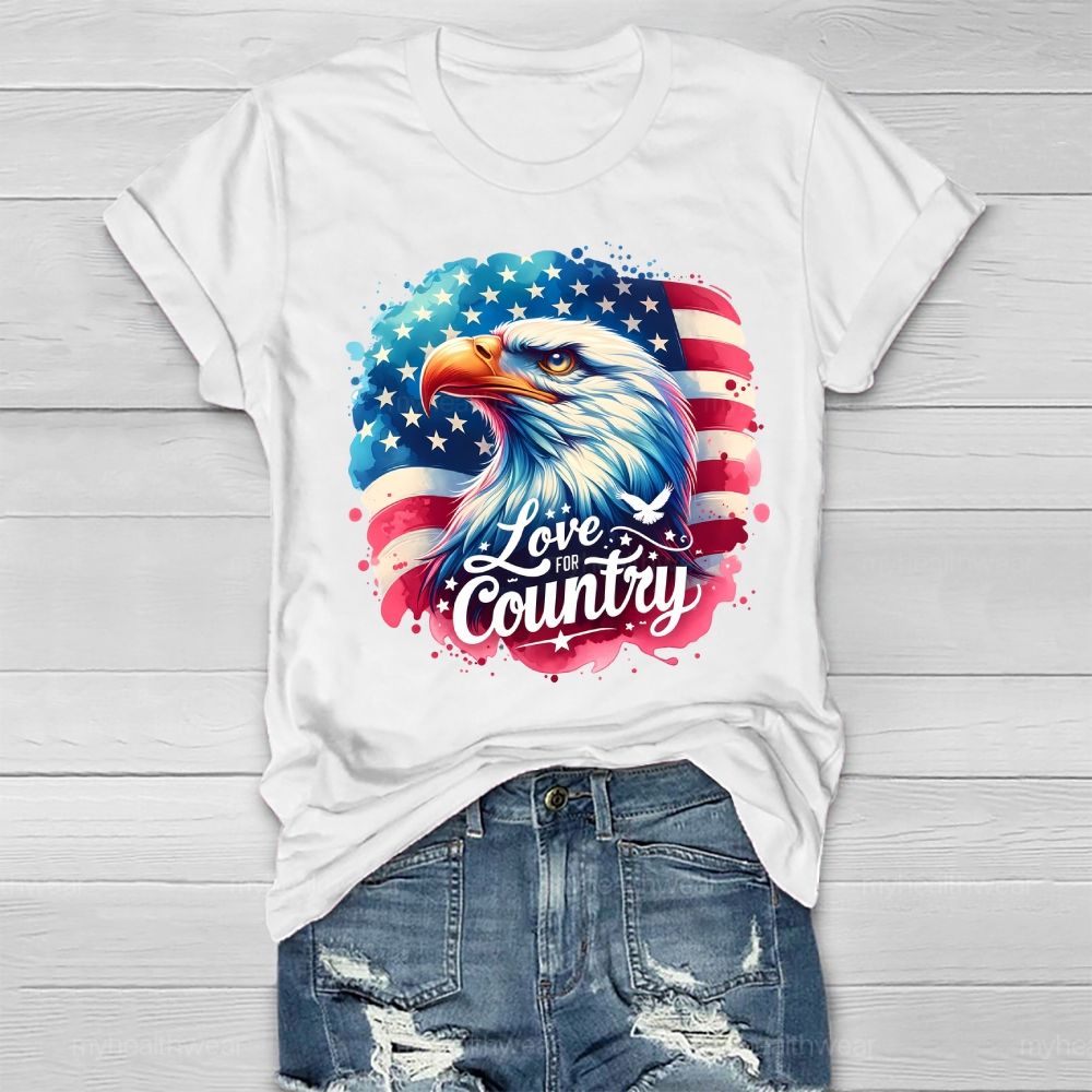Love The Country Eagle Healthwear T-shirt