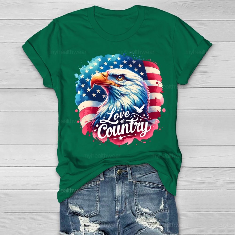 Love The Country Eagle Healthwear T-shirt