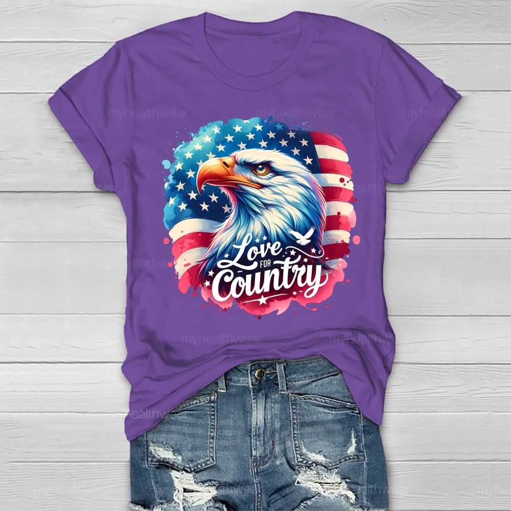 Love The Country Eagle Healthwear T-shirt