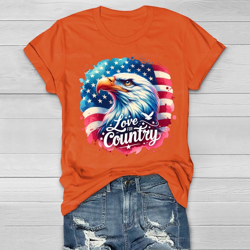 Love The Country Eagle Healthwear T-shirt