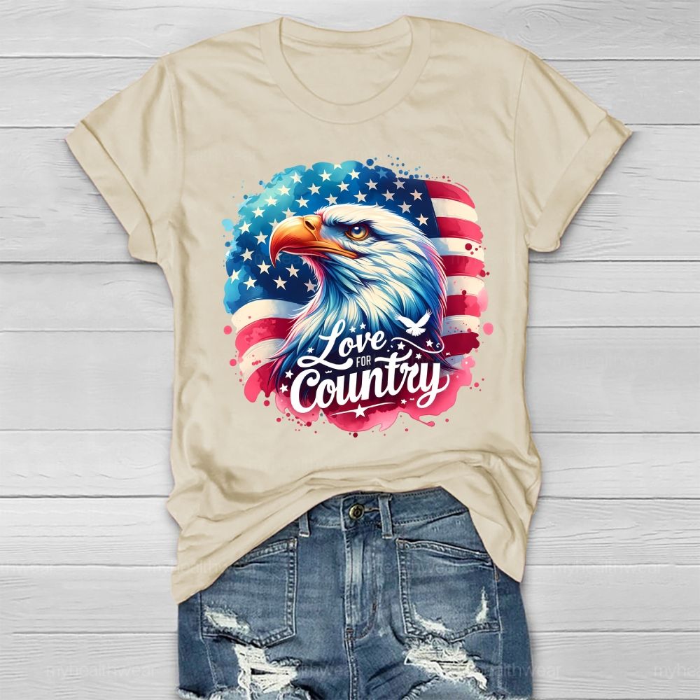 Love The Country Eagle Healthwear T-shirt