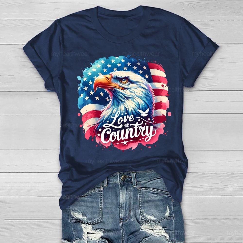 Love The Country Eagle Healthwear T-shirt