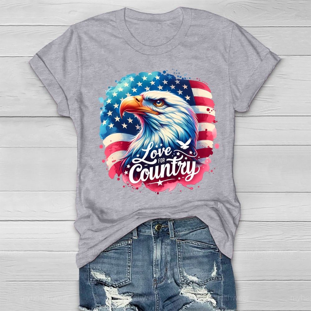 Love The Country Eagle Healthwear T-shirt