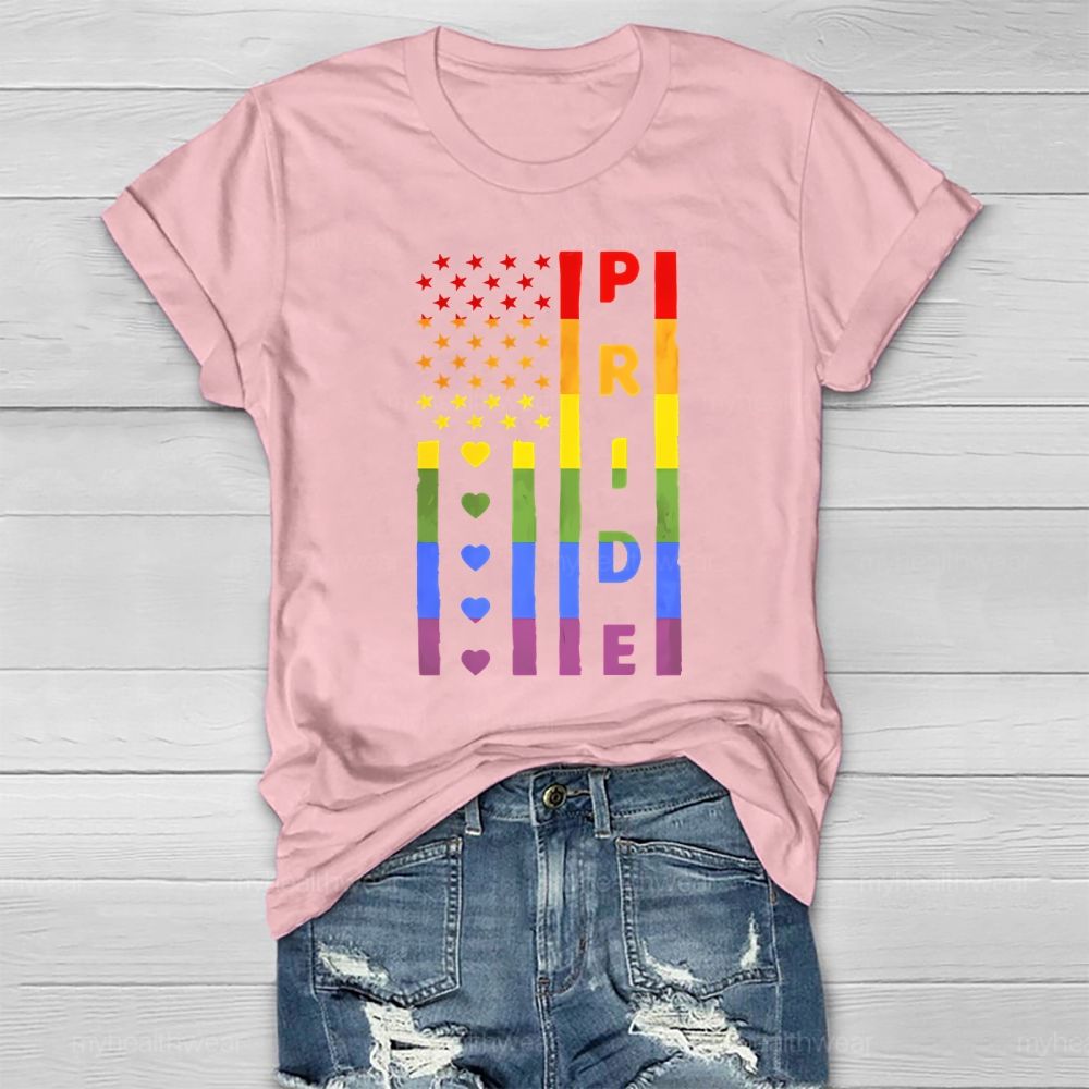 Pride Month Flag Healthwear T-shirt