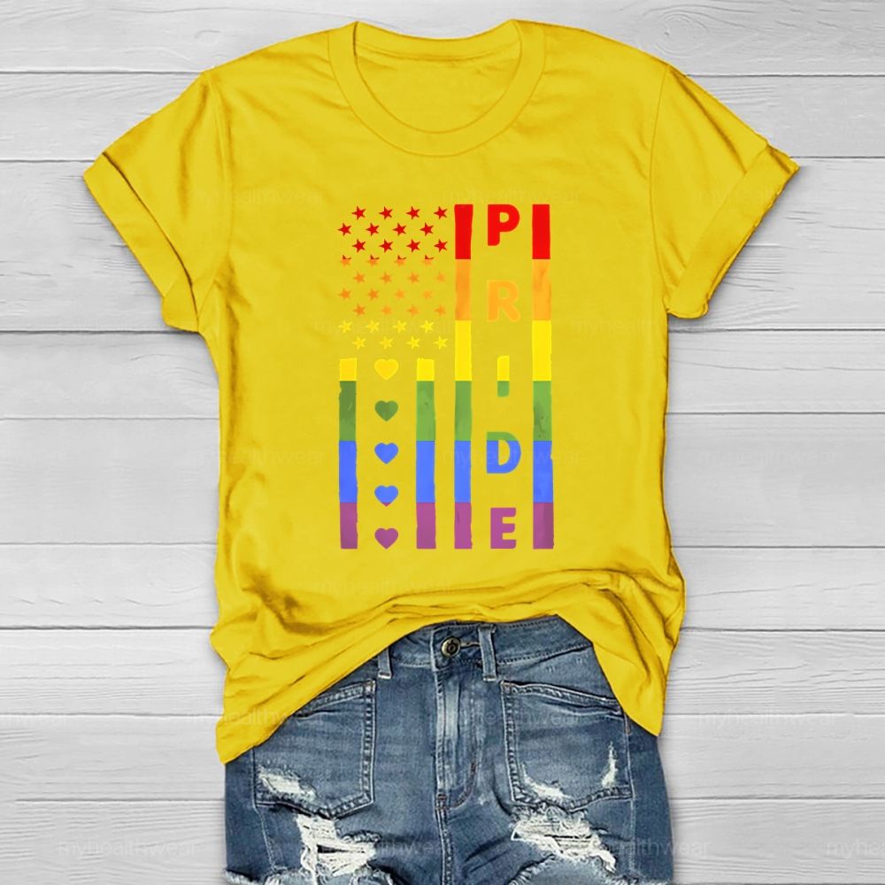 Pride Month Flag Healthwear T-shirt