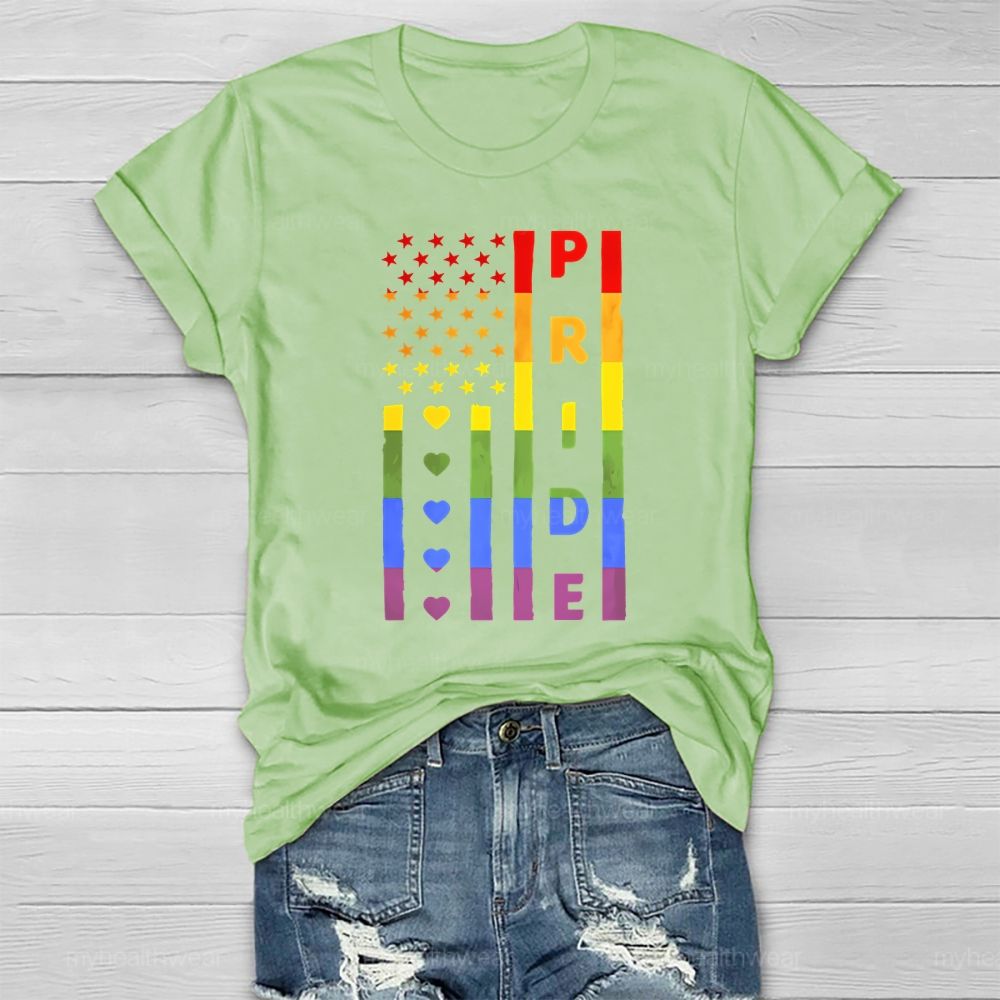 Pride Month Flag Healthwear T-shirt