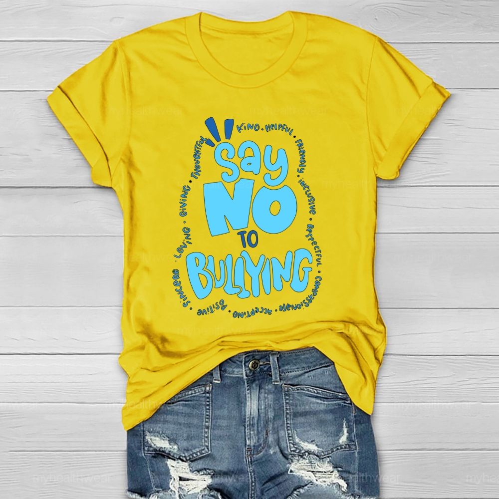 Say No To Bullying Healthwear T-shirt