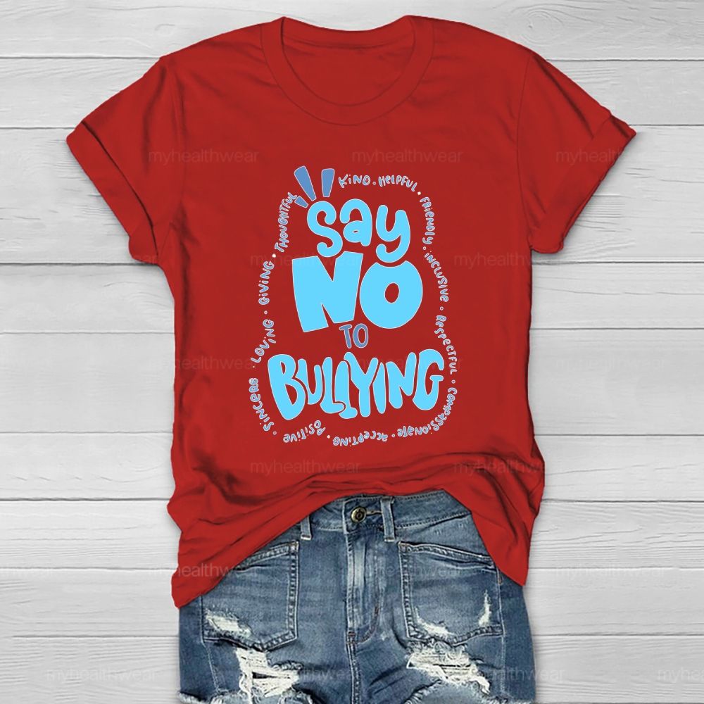 Say No To Bullying Healthwear T-shirt