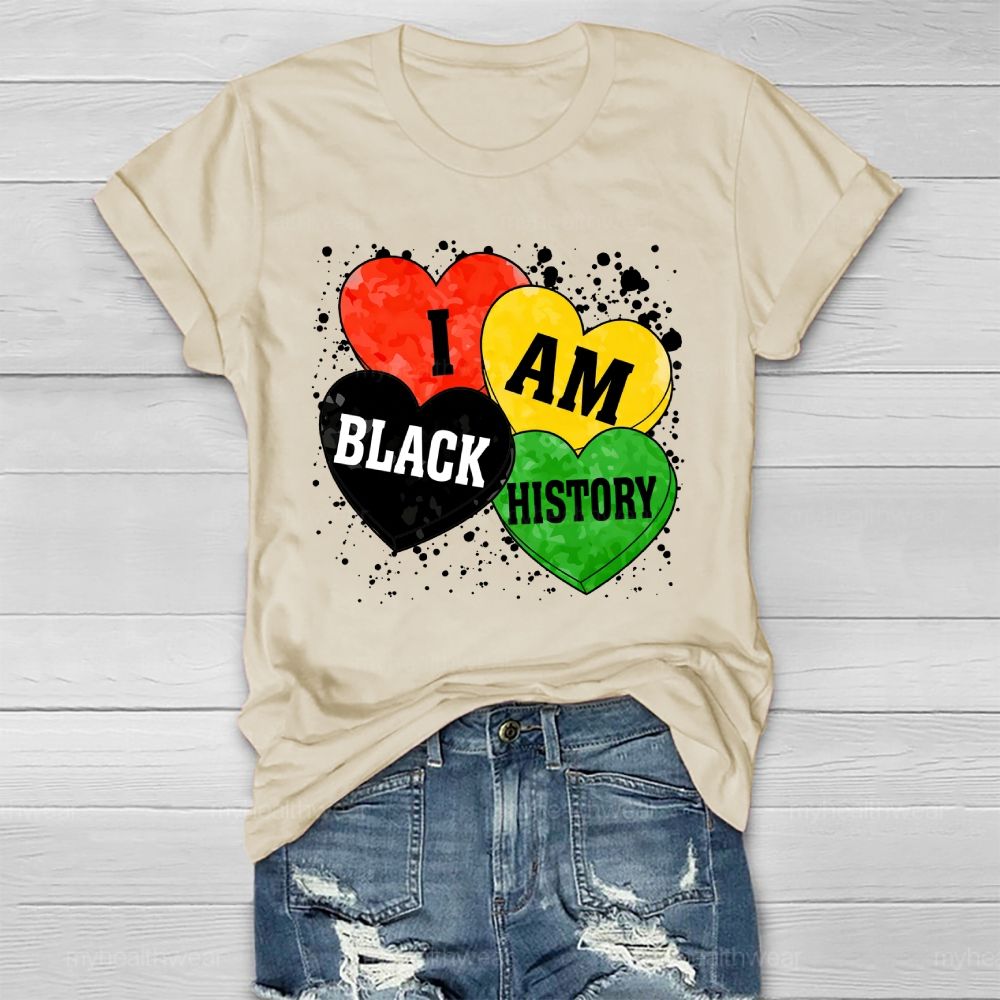 I Am Black History Love Healthwear T-shirt