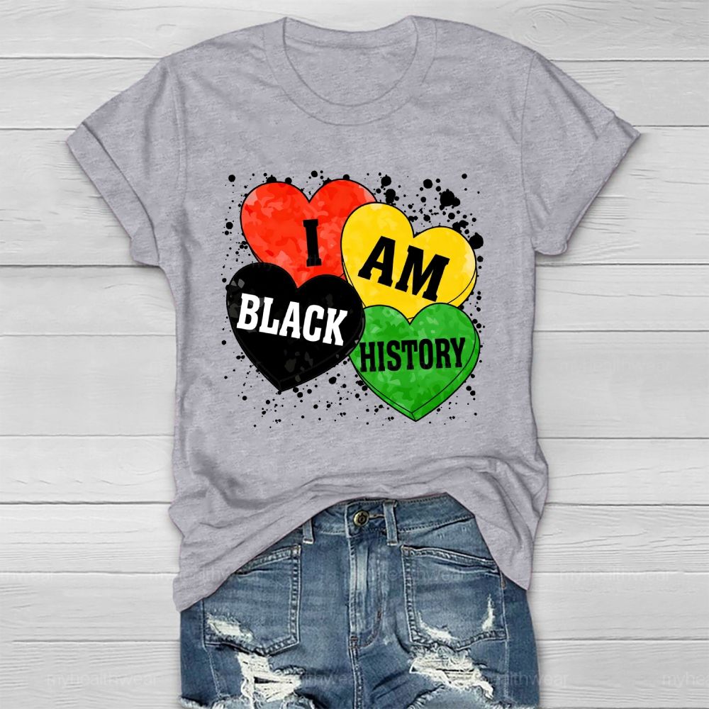 I Am Black History Love Healthwear T-shirt